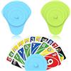 OIXEYA 2 Pezzi Porta Carte Da Gioco, Mescolatore Carte da Gioco, Divano per Bambini, Reggi Carte in Plastica per Bambini, Adulti, Anziani, Giochi per Aanziani