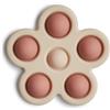 mushie Giocattolo per Bambini (10+ Mesi) | promuove Le capacità motorie e incoraggia l'esplorazione sensoriale con Bolle Che Possono Essere spinte e Spuntate | Rose/Blush/Shifting Sand Flower