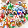 MARBLEFLAGS Biglie di Cristallo con Bandiere Coppa del Mondo 32 Esclusive - Circuiti e Competizioni, Dimensioni Standard 16 mm