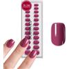 DOONAILS - Soft Gel Press On Nails Set da 30 pezzi Bubblegum Square Rosa Scuro - Chiodi da incollare Full Cover in qualità da salone - Finte unghie Soft Gel Medium - Naturale e piacevole al tatto