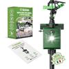 ISOTRONIC Getto d'acqua più luce repellente per animali domestici, a energia solare, per cani, gatti, per giardino, rilevatore di movimento, portata regolabile, repellente per animali selvatici (1)