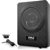 Pyle Subwoofer Amplificato da 20 Centimetri per Casse Auto 600 Watt Compatto e Attivo