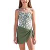 SEAUR Costume da Bagno Intero Viola Ragazze Costume Intero Contenitivo Curvy Costumi Moda Ragazze Senza Maniche 13-14 Anni