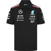 Mercedes AMG Petronas F1 Polo della Squadra Uomo 2024 - Nero - Taglia: L