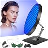 Ysislybin Solarium per la Casa, Lampada Abbronzante Viso 50W con 250 LED da 460 NM Temporizzato Lampada Abbronzanti Lampade con Supporto e Occhiali Lampade Abbronzanti per il Corpo e il Viso
