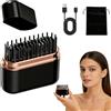 3T6B Mini piastra lisciante senza fili, spazzola lisciante portatile ricaricabile, riscaldamento rapido per 10 secondi, mini spazzola per capelli e barba
