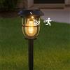BEPER P207ILO106 Lampada Solare da Giardino con Sensore di Movimento - Luce Solare da Esterno con Picchetto e Manico, 3 Modalità di Illuminazione, Accensione Automatica, IP44