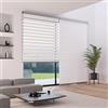 MADECOSTORE Alutech - Tenda avvolgibile doppia per giorno notte, 164 x 250 cm, con cassetto, catena in alluminio