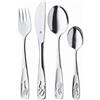 WMF Set Posate Bimbo Animali, 4 Pezzi, Posate Acciaio Inox 18/10