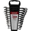 GEDORE Red Chiave Combinata a Cricchetto, Set di 12 Pezzi, Reversibile, 8-19 mm, Inclinata, Chiave a Cricchetto Combinata, R07205012