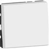 Legrand Interruttore da incasso semplice o a incasso, indicatore con spia Mosaic Easy-LED 10 A - 2 moduli gamma Mosaic - Interruttore Legrand bianco tutto in uno per funzione luminosa o spia