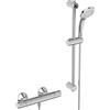 Ideal Standard CERATHERM T25 | Set miscelatore doccia 315x100x70 mm cromato, 22,0 l/min (3 bar) | Aeratore, getti variabili, funzione termostatica, risparmio idrico ed energetico, CoolBody, blocco di sicurezza