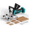 LIVOWALNY Fresa piatta compatibile con Makita 18 V: fresa a batteria con sacchetto per la polvere e tasselli piatti per la lavorazione del legno (senza batteria/caricatore), 11000 giri/min