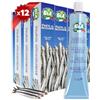 GIA Pasta di Acciughe, 12 Tubetti da 60g - Pronta all'Uso, Ideale per Insalate, Senza Glutine, Confezione Riciclabile e Anti-Spreco