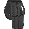 OMITAC Fondina per Beretta 92 FS 98 fs - Paddle Holster OWB Militare in Polimero, Tattica Esterno Cintura Aperta Carry per Destro - Nero