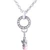 Morella Collana Acciaio Inox 70 cm e ciondoli Angelo Custode in Sacchetto di Velluto