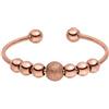 Purelei Anxiety Balance Ring - Anello regolabile con sfera di bilanciamento e elementi mobili, in acciaio inox placcato oro 14 K, placcato oro rosa 18 carati o argento, impermeabile, Acciaio
