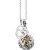 Nenalina EFS-038 - Collana da donna da 80 cm, con ciondolo chiama angeli, in argento Sterling 925
