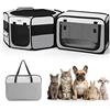 BMaoBBo Box portatile 2 in 1 per gatti, 121,9 x 66 x 66 cm, grande box per animali domestici con lettiera staccabile, cuccia pop-up per gatti/cani di piccola taglia/conigli, pieghevole con borsa per il
