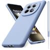 Vansdon Cover Compatibile con Xiaomi Redmi Note 15 4G/5G/Poco M8 5G, Gomma Gel di Silicone Liquida Antiurto Custodia - Grigio Lavanda