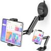 Tendak Supporto Tablet Auto Ventosa, Regolabile a 360° Supporto per iPad da Cruscotto, Supporto Tablet Muro per Tutti Smartphone e Tablet da 4,7-12,9 per Auto, Muro, Scrivania