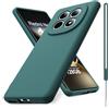 Vansdon Cover Compatibile con Xiaomi Redmi Note 15 4G/5G/Poco M8 5G, Gomma Gel di Silicone Liquida Antiurto Custodia - Verde Notte