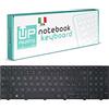 UP PARTS® Azienda Italiana - Tastiera Italiana per Notebook dell Inspiron 15 3000 5000 3541 3542 3543 5542 5545 5547 con Frame Nero