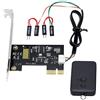 CERRXIAN Commutatore telecomandato del computer senza fili di PCIe, controllo remoto senza fili del commutatore di alimentazione/ripristino del computer 2.4G