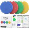 LocLynx Air Tracker Android e Apple, Smart Air Tracker, Bluetooth Localizzatore Trova oggetti Compatibile con Apple e Google Funzioni Trova Dov'è, Localizzatore Chiavi per Borse, Bagagli, Zaini (Multicolore)