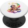 Chinese Shar-Pei Dog Lover Gifts Rainbow Clouds Chinese Shar-Pei Shar Pei PopSockets PopGrip Adesivo
