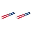 Pelikan Matita Bicolore Rossa Blu, 4 mm, Impugnatura Ergonomica Triangolare, Matite Colorate Ideali per Scuola, Maestri, Insegnanti e Professori, 2 Pezzi (Confezione da 2)