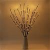 Fantasee Set di 3 rami luminosi a LED, flessibili, da 76 cm, per decorare la casa, il negozio, le finestre, un vaso da tavolo Bianco caldo