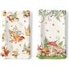 Arquiel Set 2 Strofinacci Cucina, Funghi Fiori 100% Cotone Canovacci Senza Pelucchi Asciugamani Durevole Riutilizzabili Panni Cucina Decorazione Botanica Regali di Vacanza 48 cm x 70 cm