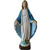 OVUNQUE PROTEGGIMI Statua Madonna Immacolata o Miracolosa cm 20, in Polvere di marmo, per Interni ed Esterni, Statuetta della Madonnina Realizzata artigianalmente in Toscana.
