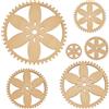 BENECREAT 6 kit Telaio per Tessitura In Legno di Pioppo, Telaio per Tessitura Fai Da Te Rotondo Telaio per Tessitura Fai Da Te Telaio per Arazzi per Decorazioni Sospese Arazzo Intrecciato