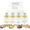 YAMUNA NATURAL BEAUTY YAMUNA NATRUAL BEAUTY - Set di oli per massaggio con anima, in confezione regalo, cura naturale e viaggio profumato per i sensi, 200 ml (4 x 50 ml), 100% oli vegetali, benessere e relax a casa