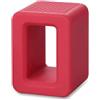 Msagkah Supporto per la cintura di sicurezza dell'auto, booster in silicone per la cintura di sicurezza dell'auto per un facile accesso alla cintura di sicurezza (Rosso)