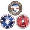Specialist+ Set di 3 dischi diamantati da 125 mm - Disco diamantato per piastrelle, marmo, cemento, ceramica, pietra - Lama diamantata universale per tagli rapidi e precisi