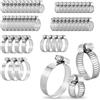 Poppstar Set 52x Fascette stringitubo in acciaio inox, campo di serraggio 6-51 mm, larghezza banda 8-12,7 mm