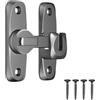 GUOYOU Serratura Porta Scorrevole,Chiavistello Porta Chiavistello per Portas in Legno Serratura Interna 90/180 Gradi Blocca Portas Door Lock con Viti,per Cucine Camera Letto Studio Bagni Grigio