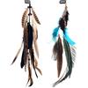MWOOT 2 Pz Clip-in Extension di Piume per Costume Cosplay di Halloween per Donne Copricapo da Festa di Carnevale, Fermaglio per Capelli con Piume, Estensioni di Piume di Pavone Miste Marrone Scuro