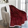 PAVILIA Coperta in pile Sherpa per divano, coperta morbida e spessa per divano, coperta calda e accogliente per tutte le stagioni, coperta invernale pelosa in peluche, 127 x 152 cm