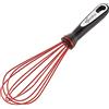 Lagostina Ingenio Smart Frusta da Cucina in Silicone con Rivestimento Antigraffio, Impugnatura Ergonomica, a Mano in Plastica, Lavabile in Lavastoviglie, Nero e Rosso