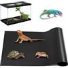 FUAAOLIY Bearded Dragon - Tappetino per serbatoio di rettili, 45 x 100 cm, antiaderente, impermeabile, per serpenti, leopardi, gechi, lucertole