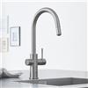 Grohe Blue Home rubinetto da cucina con SodaSystem e sistema di filtraggio, estraibile, orientabile, 31541DC0, Blue Home supersteel [Rubinetti da cucina con sistema di acqua potabile > Rubinetti per acqua potabile con filtro / raffreddamento]