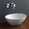 Scarabeo Ovo lavabo da appoggio, 801141BK, Ovo bianco opaco [Lavabi > Lavabi da Appoggio]