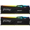 Kingston Ram DIMM DDR5 16GB 2x8 kingston Fury 6000MT/S Cl36 2pz Azzurro/Nero [KF560C36BBEAK2-16]