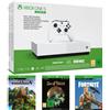 Microsoft Xbox One S 1000GB - Bianco - Edizione limitata All Digital + Sea of Thieves + Fortnite + Minecraft - refurbished