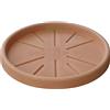 Euro3plast Sottovaso Rotondo Colore Terra di Siena