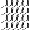 Hmkesoteric 20 Pz Ganci per Pannelli Forati, Ganci Pannello Portautensili, Gancio per Pannello Forato Portautensili, Ganci per Pegboard Hooks in Metallo per Pannelli Forato Garage Negozi di Supermercati (10CM)